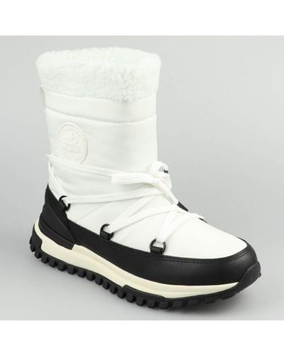 Pajar Fumi White-black Snow Boot Nylon/nubuck