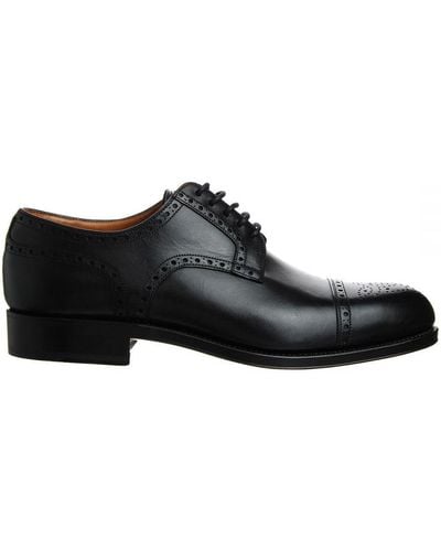 Hackett Forest Oxford Shoes Patent Leather - Black