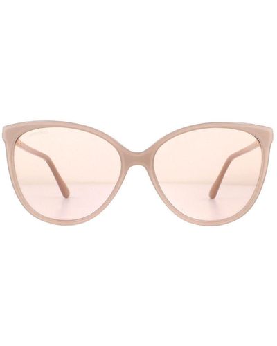 Jimmy Choo Sunglasses Lissa/S Kon K1 Nude Glitter Mirror - Pink