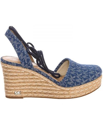 Michael Kors S Wedge Sandals 40s2mgms2y - Blue