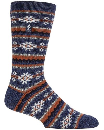 Heat Holders Nordic Socks - Blue