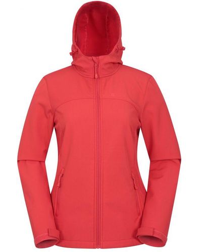 Mountain Warehouse Ladies Exodus Breathable Soft Shell Jacket () - Red
