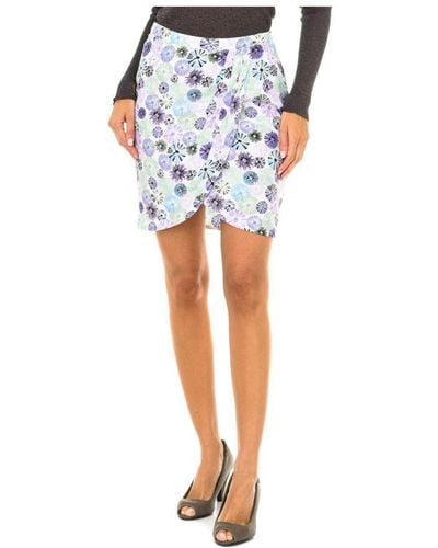 Armani Short Skirt With Front Opening 3Y5N06-5Nxzz - Blue