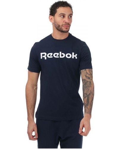 Reebok Graphic Series Linear Logo T-Shirt - Blue