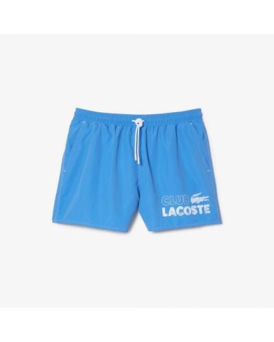 Lacoste Quick Dry Swimming Trunks - Blue