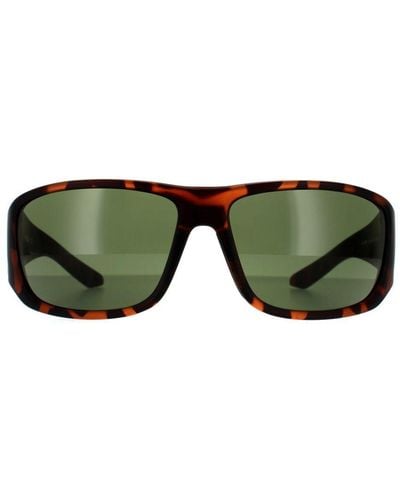 Dragon Sport Matte Tortoise G15 Sunglasses - Green