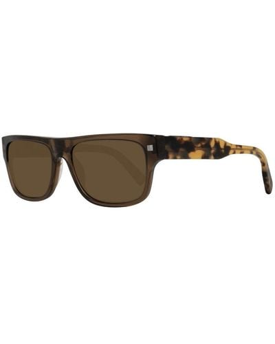 Zegna Classic Rectangular Sunglasses - Brown
