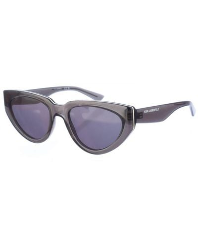 Karl Lagerfeld Vlindervormige Acetaat Zonnebril Kl6100s - Blauw