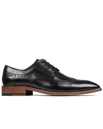 Sole Aster Brogue Shoes - Black