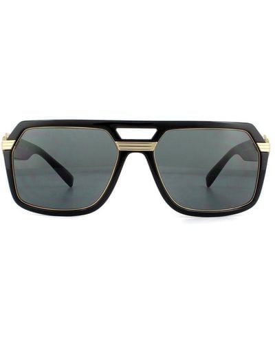 Versace Square Dark Sunglasses - Grey