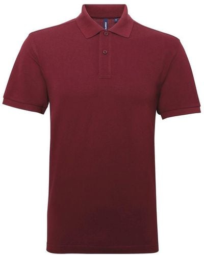 Asquith & Fox Short Sleeve Performance Blend Polo Shirt () - Red