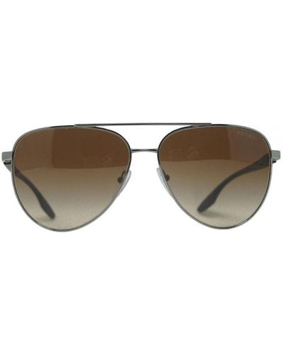 Prada Ps52Ws 5Av02P Sunglasses - Brown
