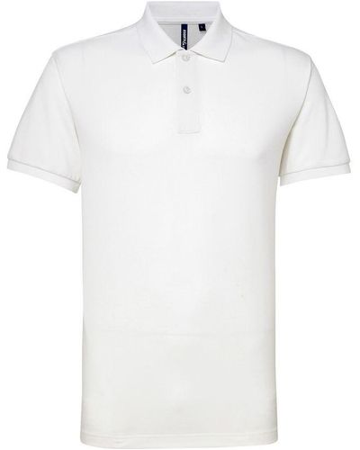 Asquith & Fox Short Sleeve Performance Blend Polo Shirt () - White