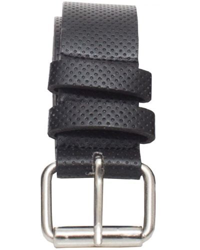 Kruze By Enzo Embossed Leather Belt - Black