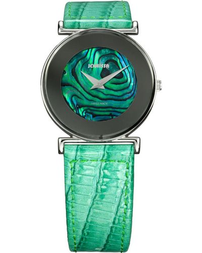JOWISSA Patent Leather Watch - Green