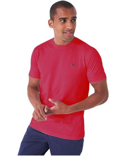 Crew Classic Washed Jersey T Shirt - Red