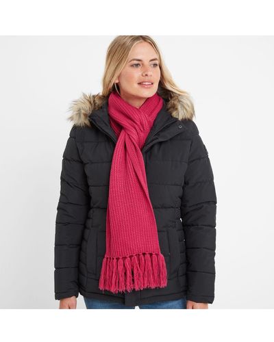 TOG24 Hanlith Ribbed Scarf Cerise - Red