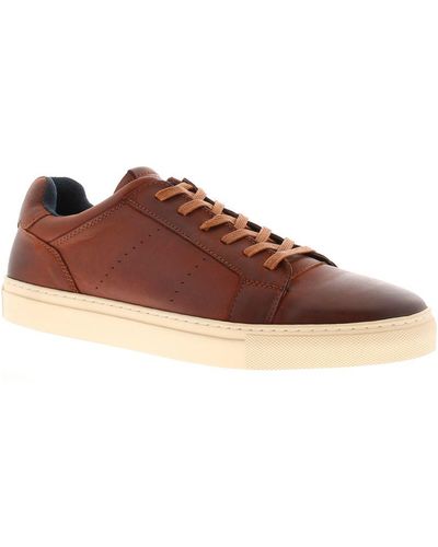 Front Skate Shoes Trainers Bronx Leather Lace Up Leather (Archived) - Brown