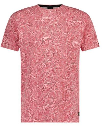 Twinlife Regular Fit T-shirt Met All Over Print Innuendo - Roze