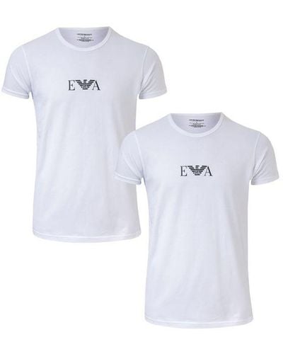 Armani 2-pack T-shirts Voor In Het Wit