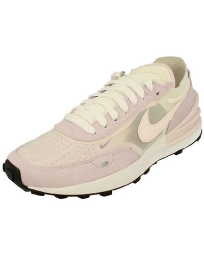 Nike Waffle One White Trainers - Natural