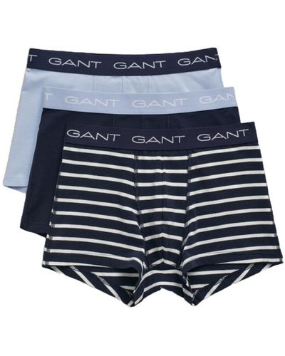 GANT 3 Pack Stripe Trunk - Blue