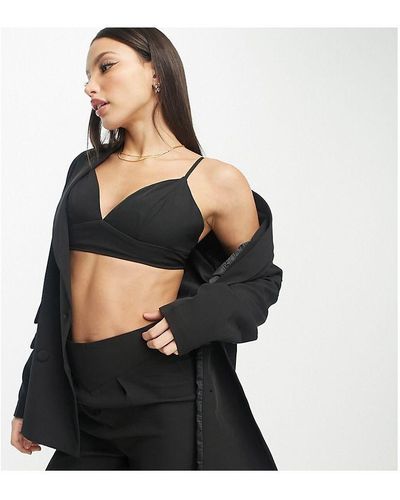 UNIQUE21 Tall Bralet Co Ord - Black