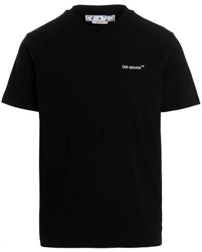 Off-White c/o Virgil Abloh Off- Bricks Logo Slim Fit T-Shirt - Black