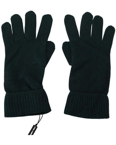 Dolce & Gabbana Wrist Length Knitted Gloves Cashmere - Black