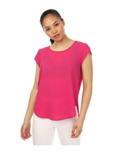 ONLY Womenss Vic Short Sleeve Top - Pink