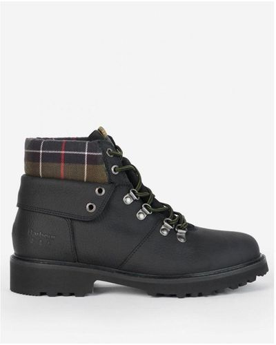 Barbour Burne Hiking Boots - Black