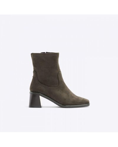 Khaki ankle hot sale boots uk