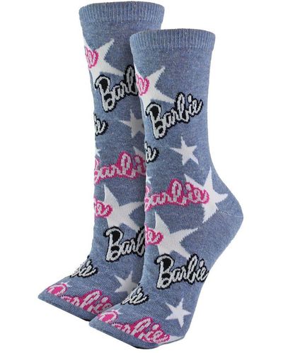 Barbie Ladies Socks - Blue