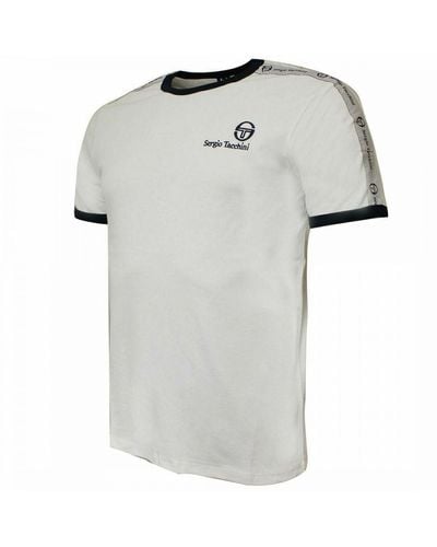 Sergio Tacchini Short Sleeve Crew Neck Whte Dalhoa T-Shirt 38357 100 - Grey