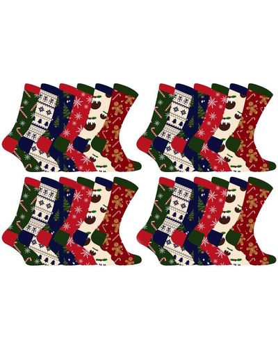 Sock Snob Christmas Socks - Red