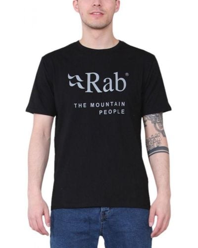 Rab Stance Mountain T-shirt In Zwart