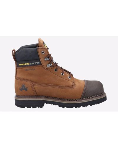 Amblers Safety As233 Leather Scuff Boots - Brown