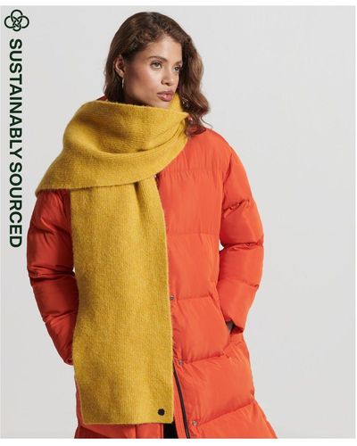 Superdry Luxe Scarf Alpaca Wool - Orange