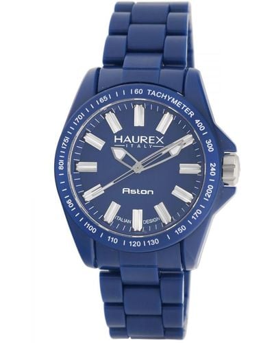 Haurex Italy Aston Collection Dial Watch - Blue