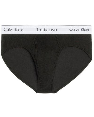 Calvin Klein Modern Cotton Stretch Hip Brief - Black
