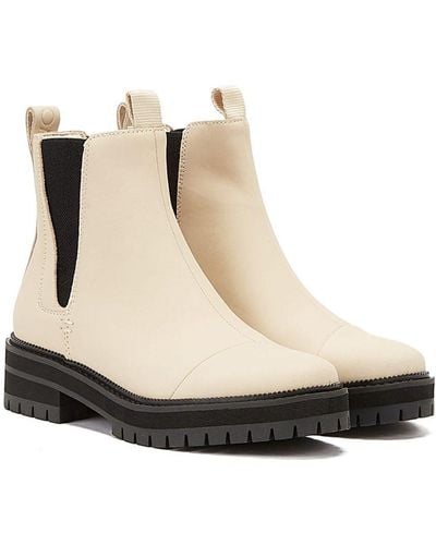 TOMS Dakota Leather Boots - Natural