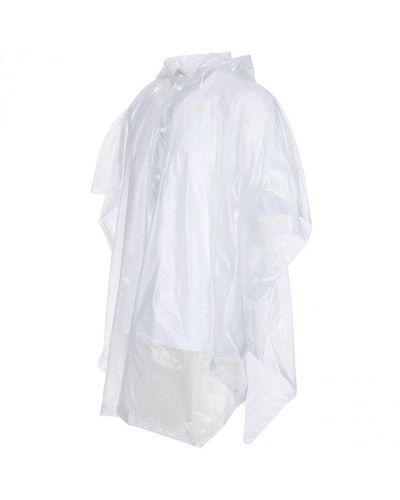 Trespass Adults Festival Packaway Poncho - White