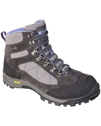 Mountain Warehouse Ladies Storm Suede Walking Boots (/Charcoal/) - Grey