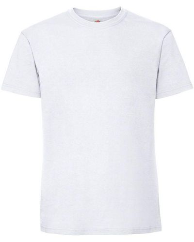 Fruit Of The Loom Iconic Premium Ringspun Cotton T-Shirt () - White