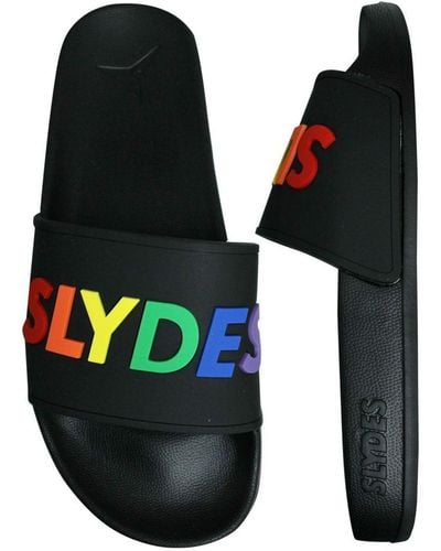 Slydes Sunday Slide Slip On Flip Flop Sliders Sandals Ss20 M Black Multi