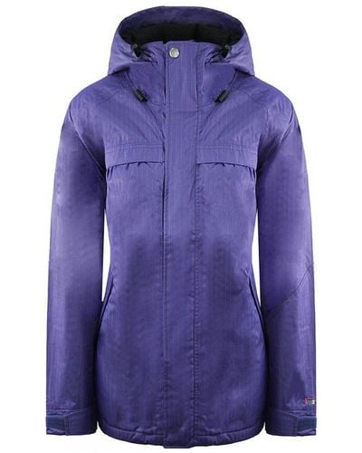 Vans Long Sleeve Zip Up Sedgewick Insulated Jacket Icr07T Nylon - Purple