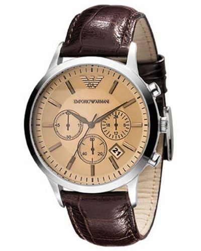 Emporio Armani Chronograph Watch Ar2433 - Metallic