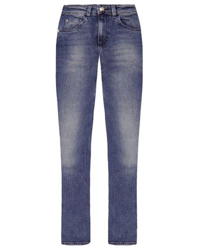 Armani Emporio J29 Regular Fit High Waist Jeans - Blue