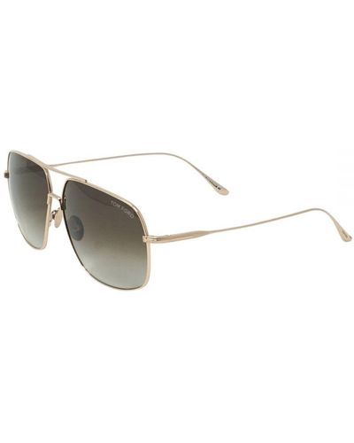 Tom Ford John-02 Ft0746 28K Rose Sunglasses - White