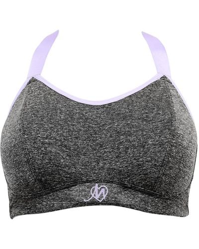 Pour Moi Energy Underwired Lightly Padded Convertible Sports Bra - Grey
